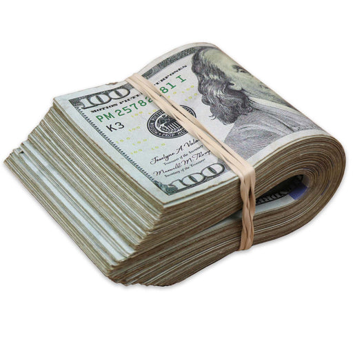 $10,000 ✔️RealAged™ Full Print New Series Band - Prop Money Inc.