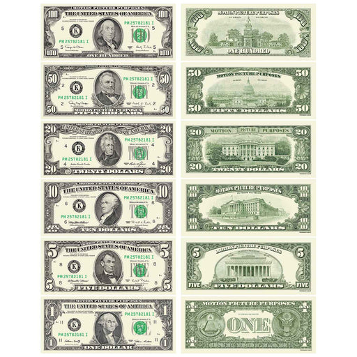 All Denominations 1990 Series Prop Money Bills Mix - Prop Money Inc.