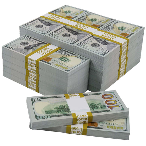 $250,000 New Series Full Print Prop Money Stacks - Prop Money Inc.
