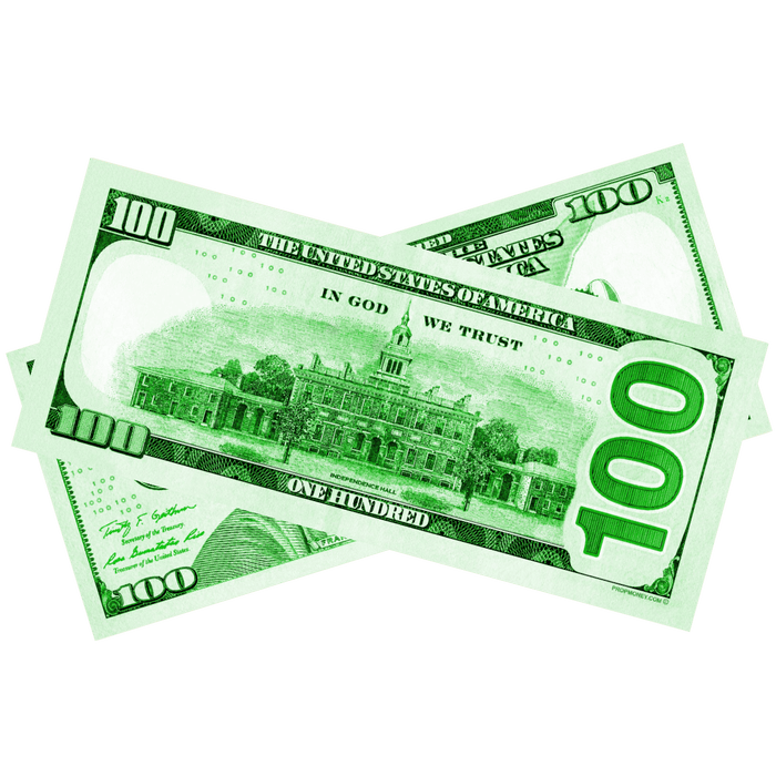 $100 New Series Green Bills - PropMoney.com