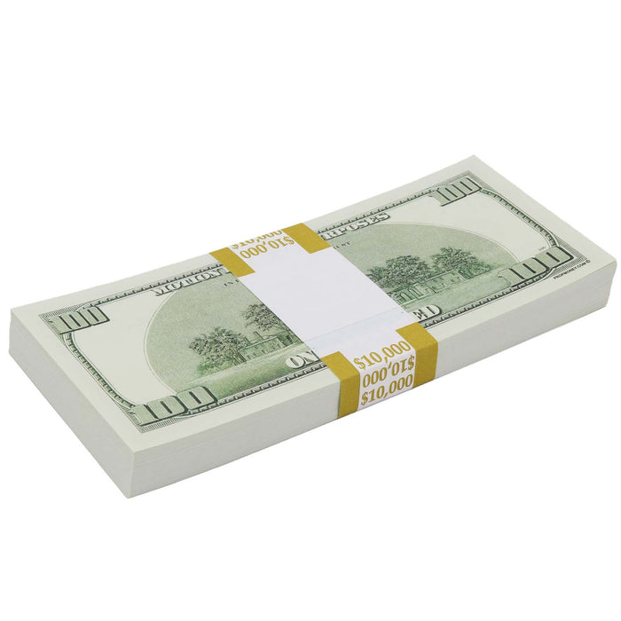 $10,000 Full Print 2000s Series Prop Money Stack - Prop Money Inc.