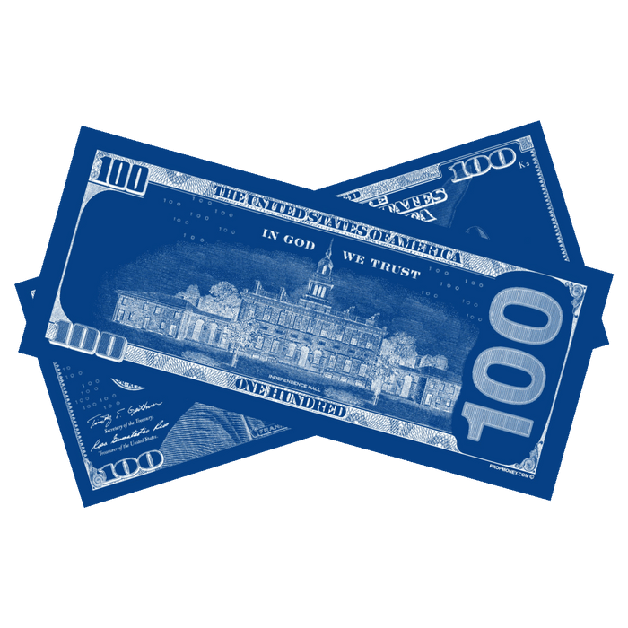 $100 New Series Los Angeles Blue Bills - Prop Money Inc.