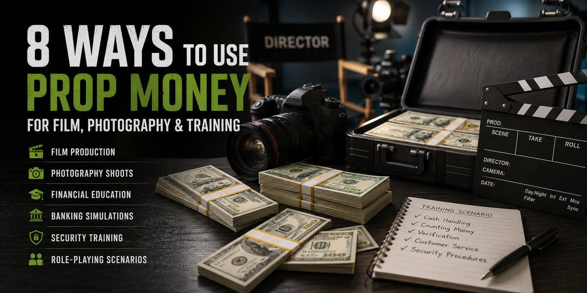 8 Ways to Use Prop Money for Film, Photography & Training