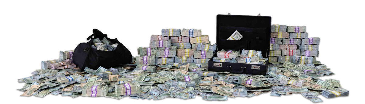 $20 Realistic Blank Filler  Prop Money Bands and Stacks