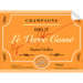 La Verre Champagne Bottle Single Self Adhesive Label - License and Royalty Free for Film Use - Prop Money Inc.
