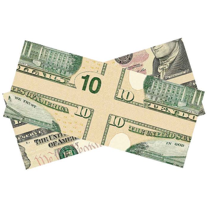 Professional $10 mis-made bill for magic tricks and illusion shows