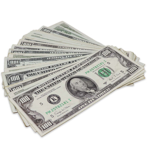 $100 ✔️RealAged™ Full Print 1990 Series Bills - Prop Money Inc.