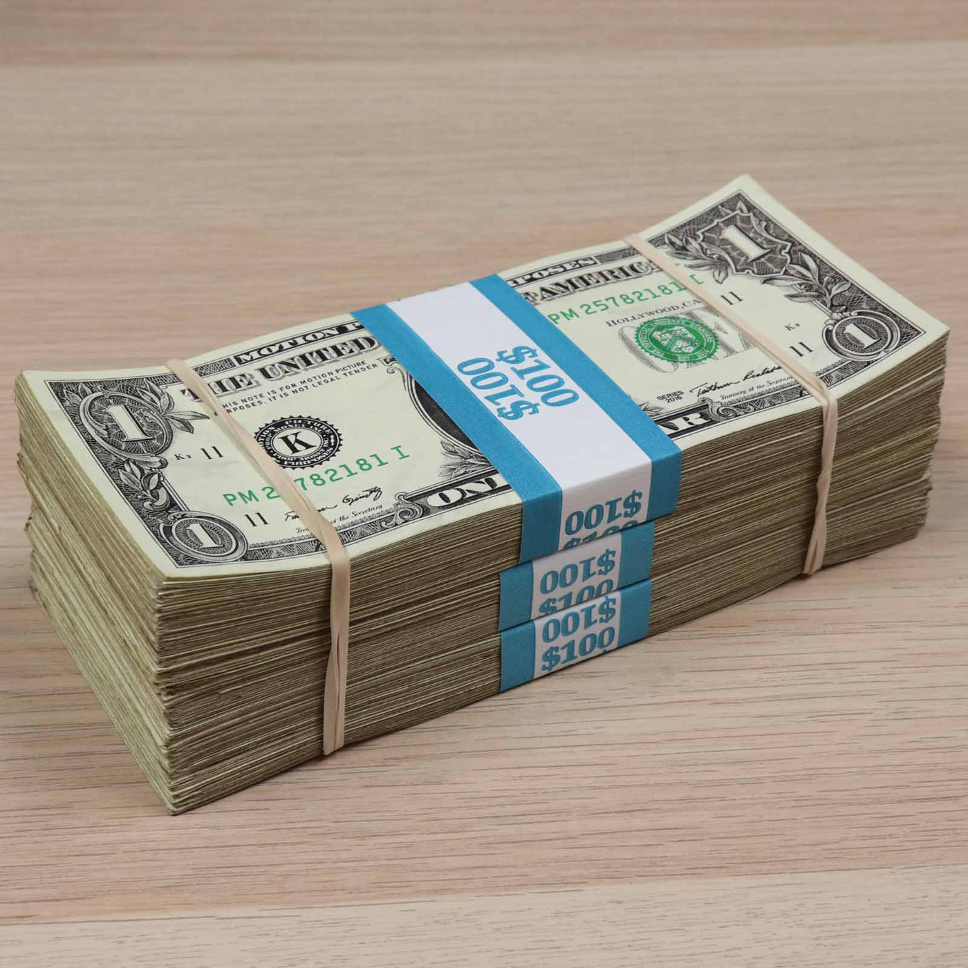 $1 RealAged™ Bundle Pack with Full Print - Prop Money