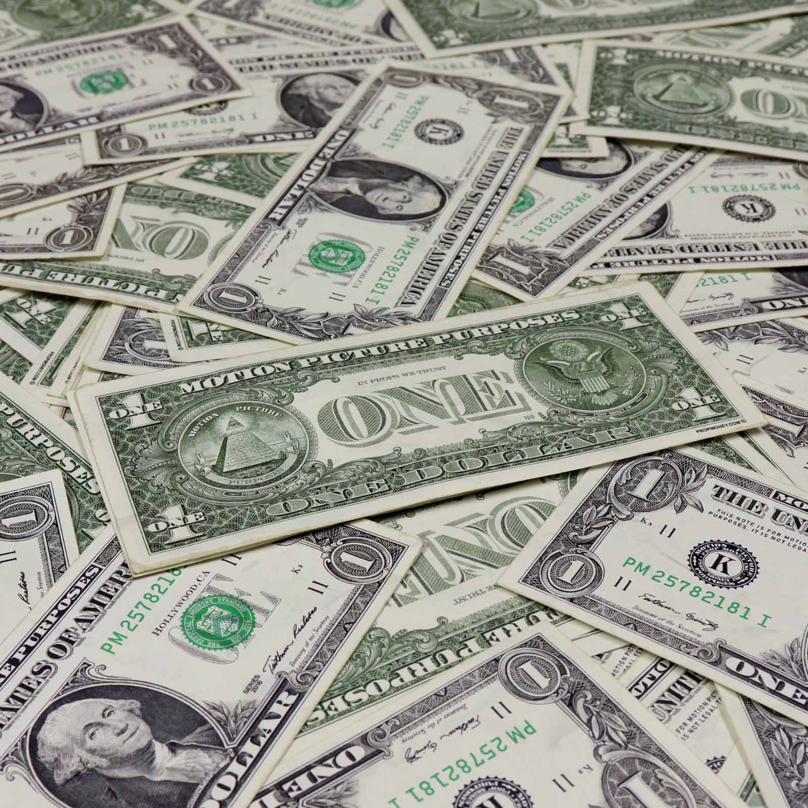 $100 RealAged® Prop Money Stack | Aged Full Print $1 Bills