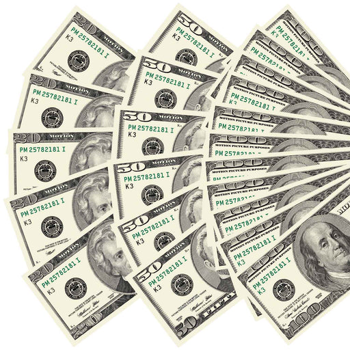 $20|$50|$100 $1,500 2000 Series Prop Money Bills Mix - Prop Money Inc.