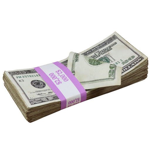 $2,000 ✔️RealAged™ Full Print 2000 Series Stack - Prop Money Inc.