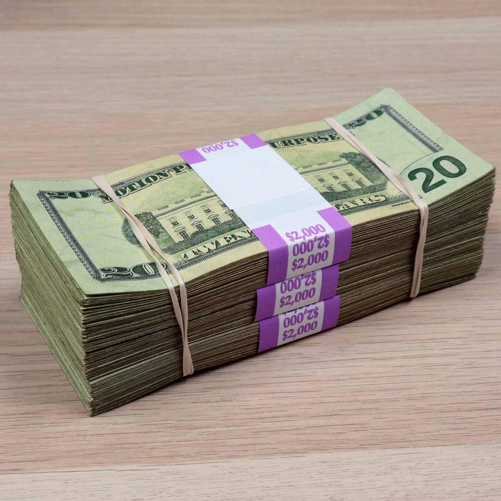 thumbnail image 2 of Ultimate Movie Prop Money – 100 Pcs Replica Cash – 10K Stack – USA Ship 2 of 5