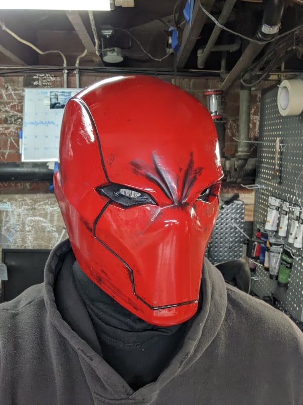 Vigilante Helmet Wearable Costume Cowl Mask Helm Eye Lights