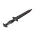 Long Spear Pointed Dagger Poly Training Knife Prop with 8.5 Inch Blade and Grooved Wood Grained Textured Handle - Prop Money Inc.