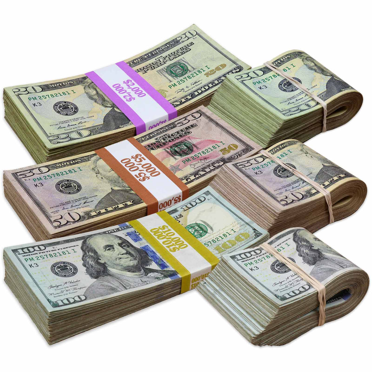 $34 000 RealAged® Full Print Series Stacks & Bands Pack