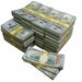 RealAged $500,000 prop money stacks for film productions