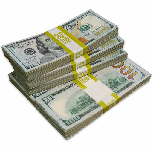 $50,000 ✔️RealAged™ Full Print New Series Stacks - Prop Money Inc.
