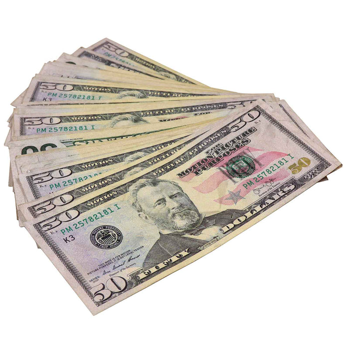 $50 ✔️RealAged™ Full Print New Series Bills - Prop Money Inc.