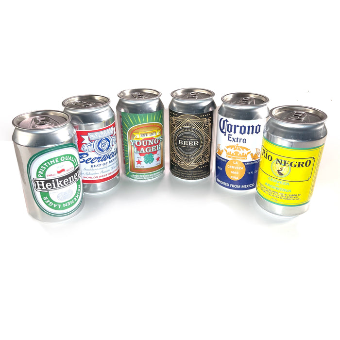 Real Unfilled Bright Aluminum Can with End - Pop, Soda or Beer Can Blank