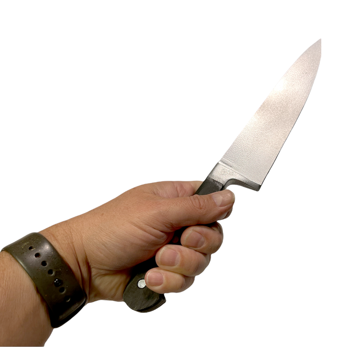 Plastic 13 Inch Chef’s Knife Silver Blade and Black Handle - Prop Money Inc.