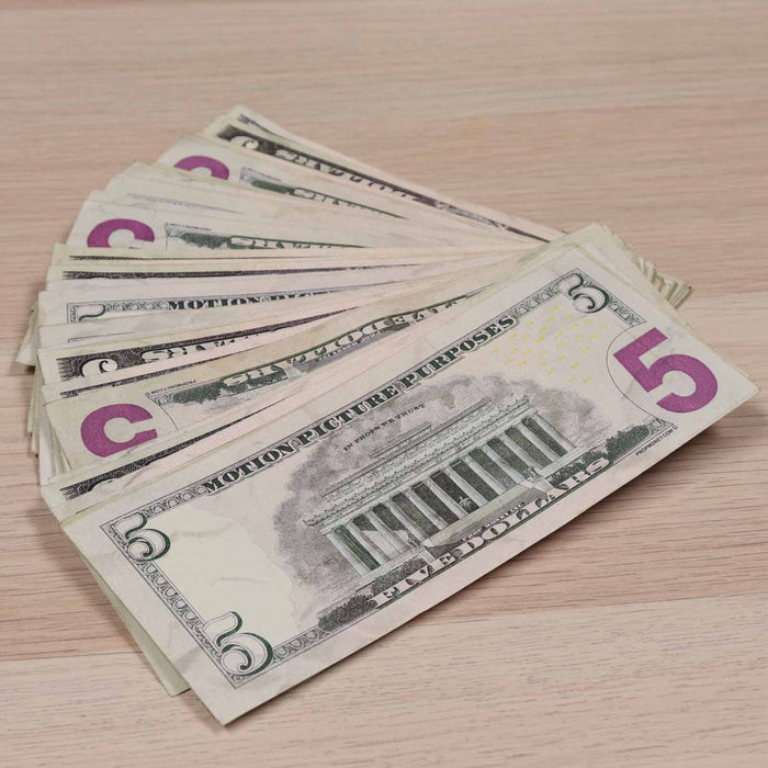 $5 ✔️RealAged™ Full Print New Series Bills - Prop Money Inc.