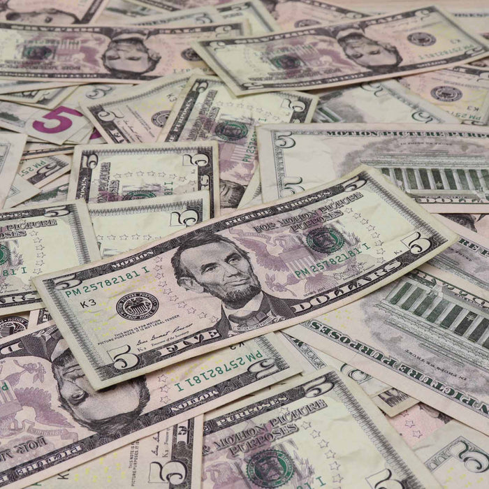 $5 ✔️RealAged™ Full Print New Series Bills - Prop Money Inc.