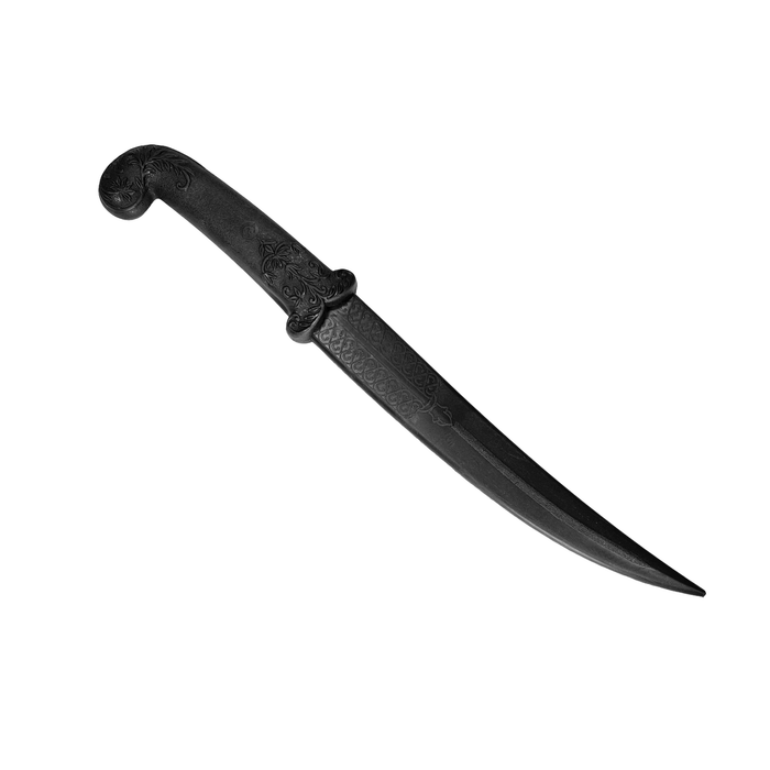 Middle Eastern Style Poly Training Knife with 8.75 Inch Trailing Point Blade prop - Prop Money Inc.