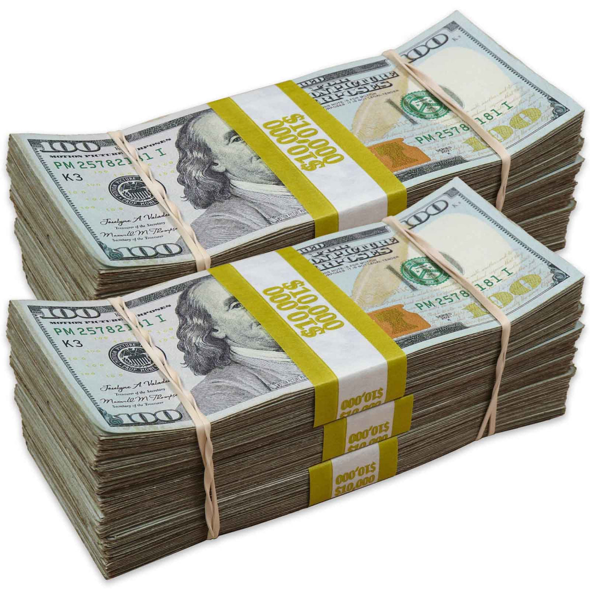 $60,000 RealAged Bundle Pack | 600 Aged Full Print $100 Bills