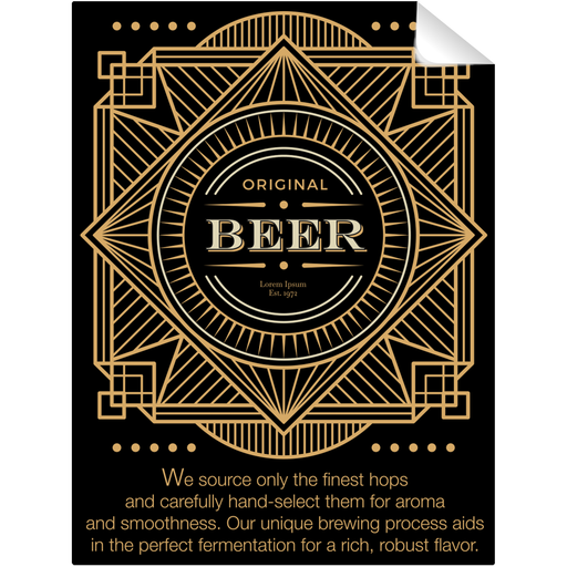 Generic Beer Self Adhesive Bottle Label - Prop Money Inc.