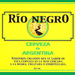 Vintage Beer Rio Negr0 Bottle Single Self Adhesive Label - License and Royalty Free for Film Use - Prop Money Inc.