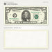 $5 1990s Close-Up prop bill: front-printed bill above its blank bordered reverse.