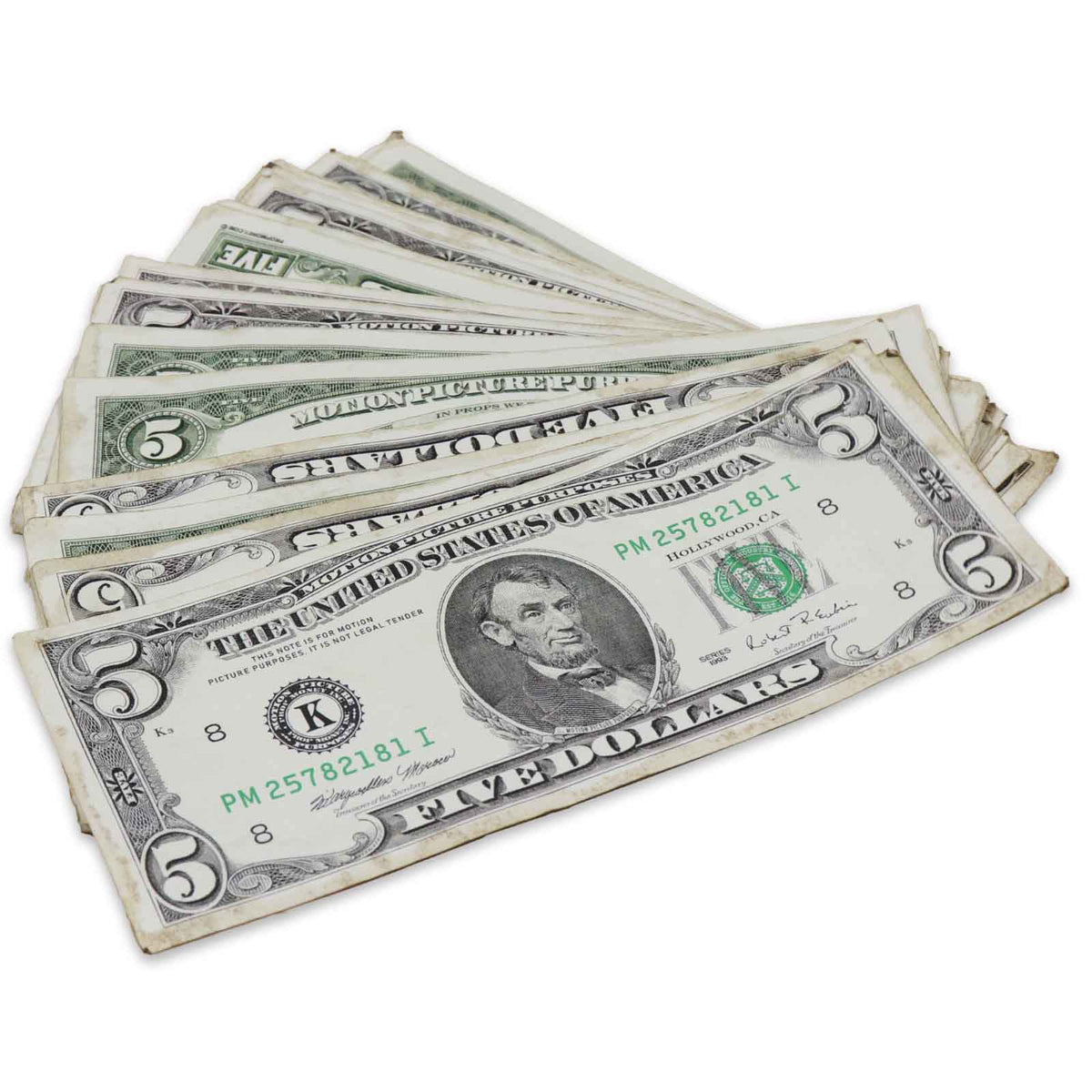 $5 RealAged® 1990 Series Bills 50 Bills