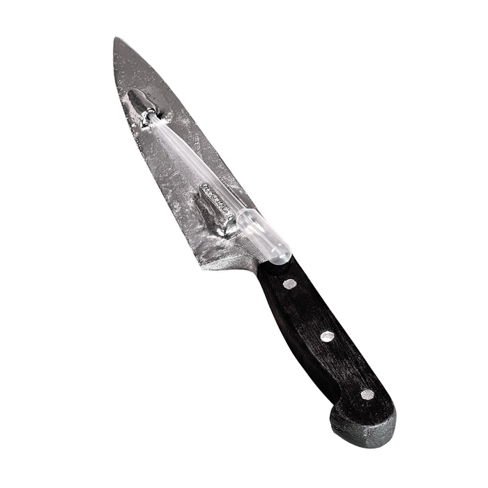 Plastic 13 Inch Chef’s Knife Silver Blade and Black Handle - Prop Money Inc.
