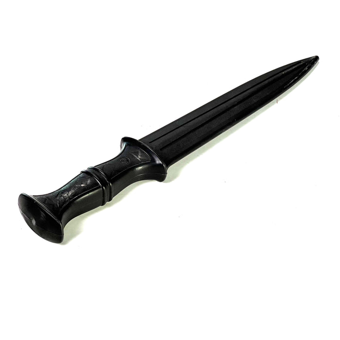 Spear Pointed Tactical Poly Training Knife Dagger Prop with 8.5 Inch Blade Geometric Pattern Handle