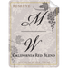 MW Rose Blend Wine Bottle Self Prop Adhesive Label - Prop Money Inc.