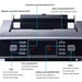 Money counter control panel diagram labeling counting modes and detection settings