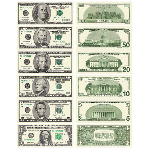 All Denominations 2000 Series Prop Money Bills Mix - Prop Money Inc.