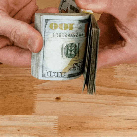 $10,000 RealAged Prop Money Stack | Full Print Money