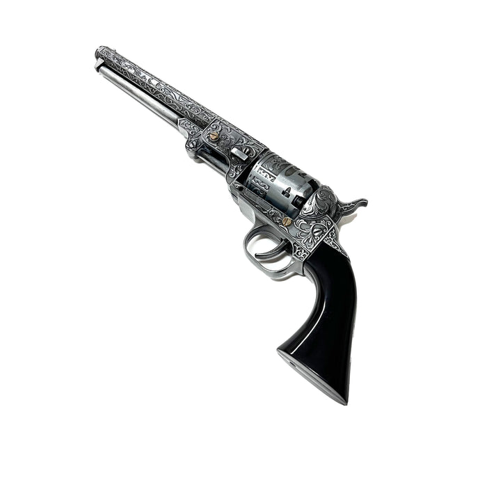 Western Cowboy Revolver Pistol Non-Firing Replica Gun with Stand