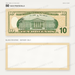 $10 New Series Close-Up prop bill: back-printed bill above its blank bordered reverse.