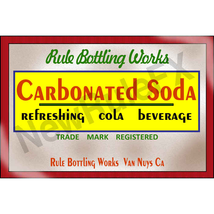 Cola Single Carbonated Soda Self Adhesive Label - License and Royalty Free for Film Use - Prop Money Inc.