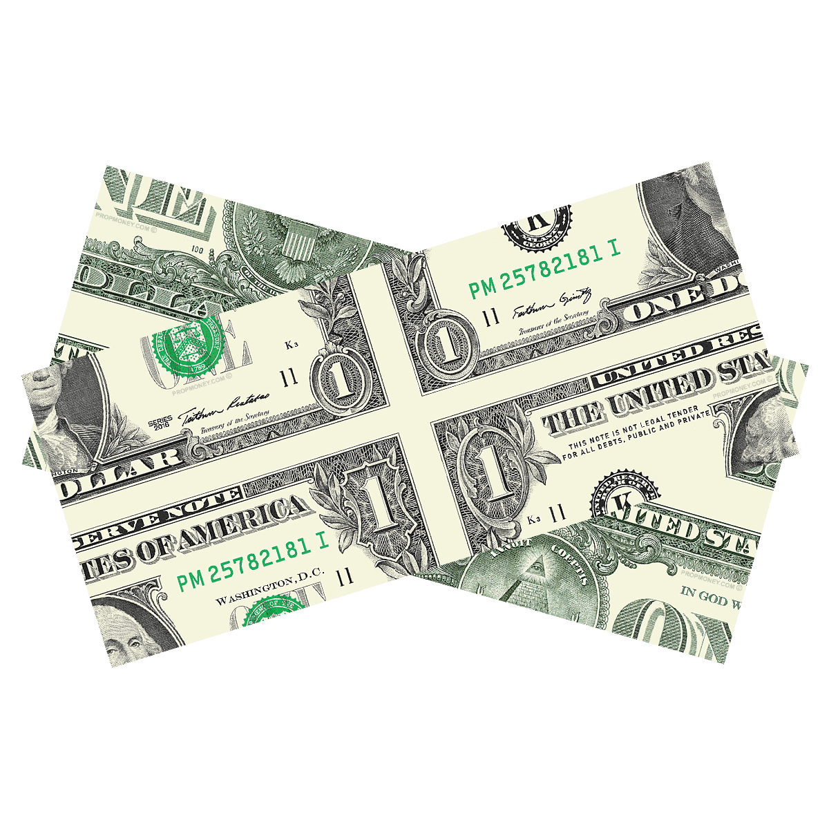 $1 Mis Made Bill Magicians 25 Bills