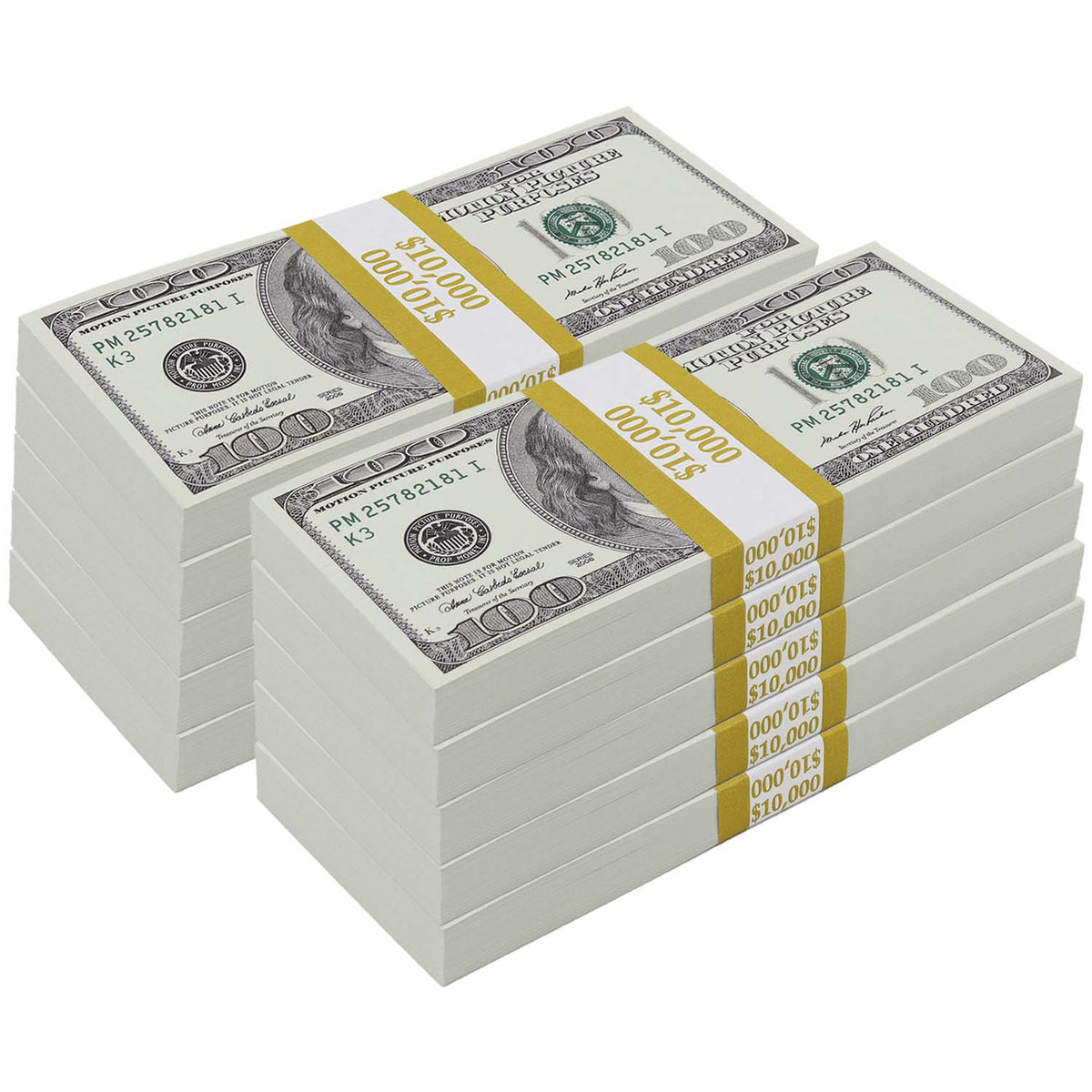 $100 000 BLANK FILLER 2000 Series Stacks