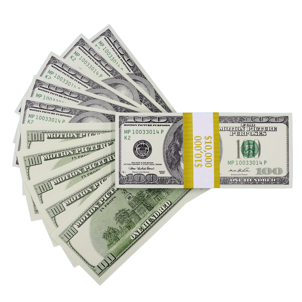 $10 000 Full Print 2000 Series Stack