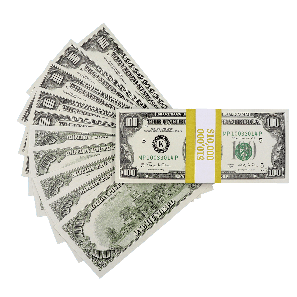 $10 000 Full Print 1990 Series Stack
