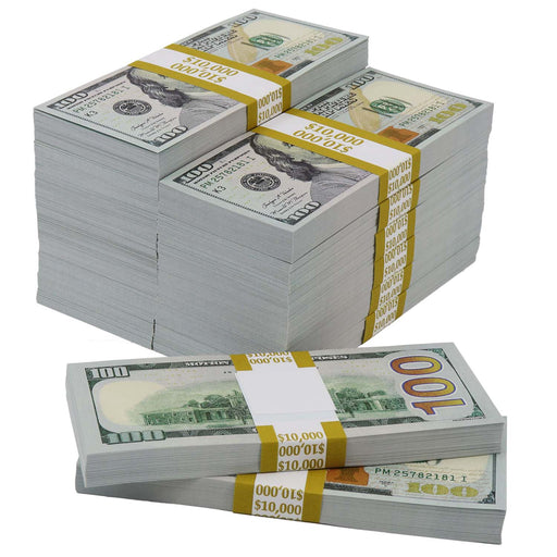 $150,000 Full Print New Series Prop Money Stacks - Prop Money Inc.