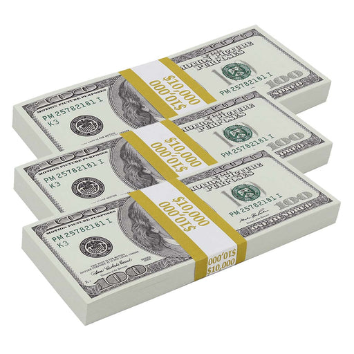 $30,000 Full Print 2000 Series Prop Money Stacks - Prop Money Inc.