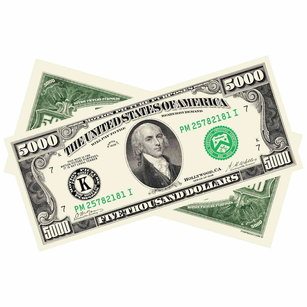 $5 000 Vintage Series Bills 25 Bills