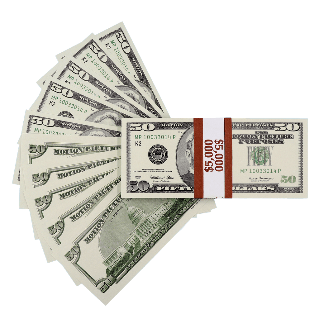 New Series $2,000 Aged Full Print Prop Money Stack – PropMovieFX