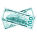 light blue Turquoise money bills